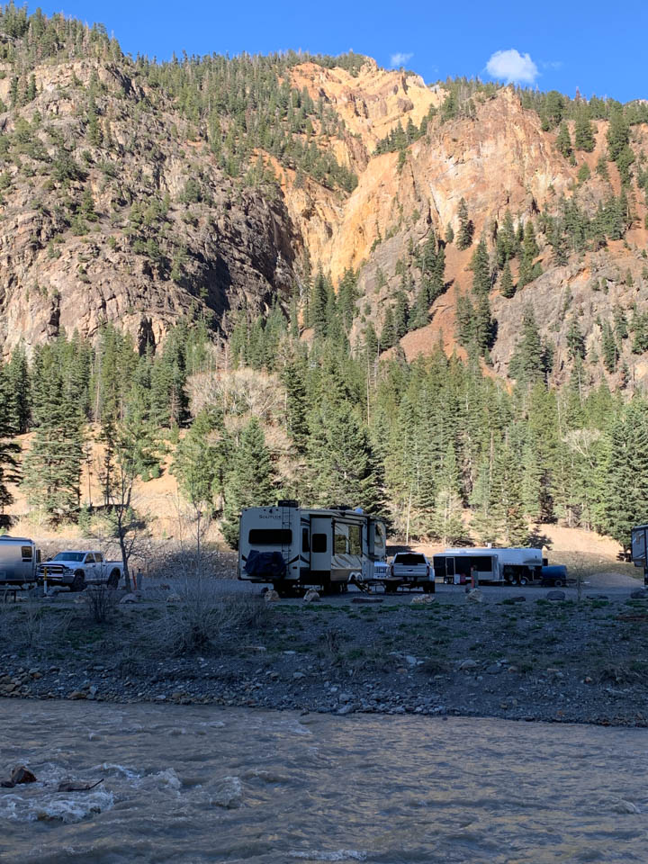 1 Camp at the beautifulOuray Riverside Resort best place to stay Ouray CO RV trip