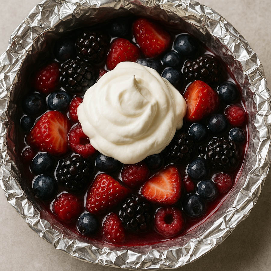 Campfire Berries and Cream