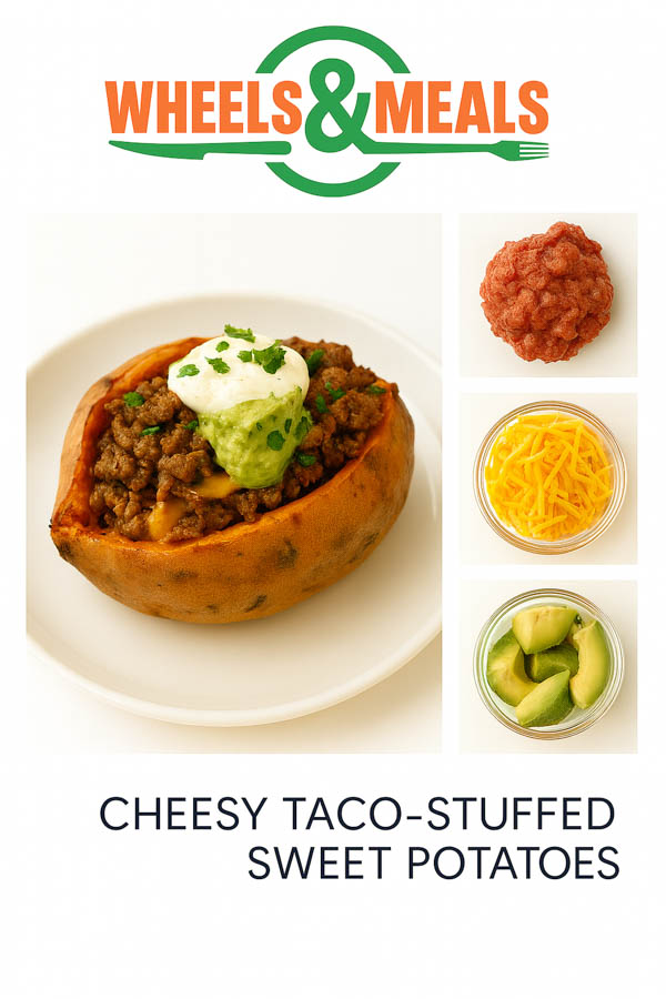 Cheesy Taco Stuffed Sweet Potatoes