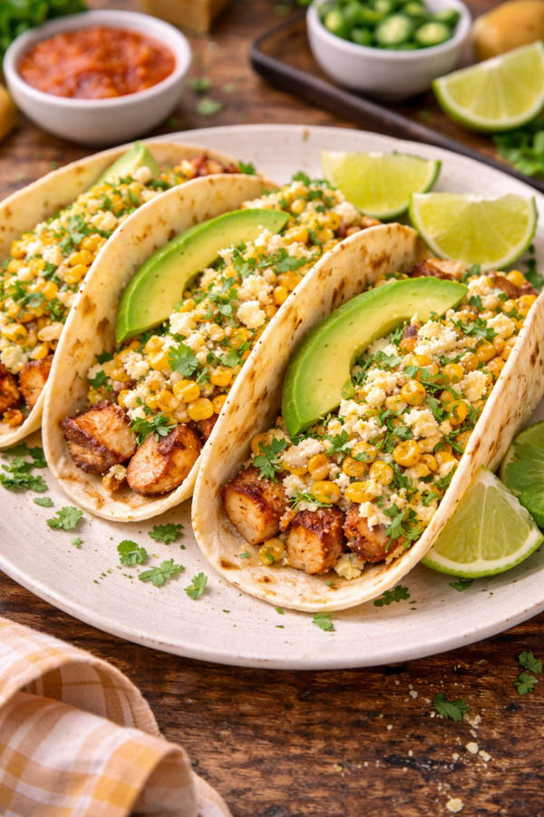 4 Street Corn Chicken taco hero