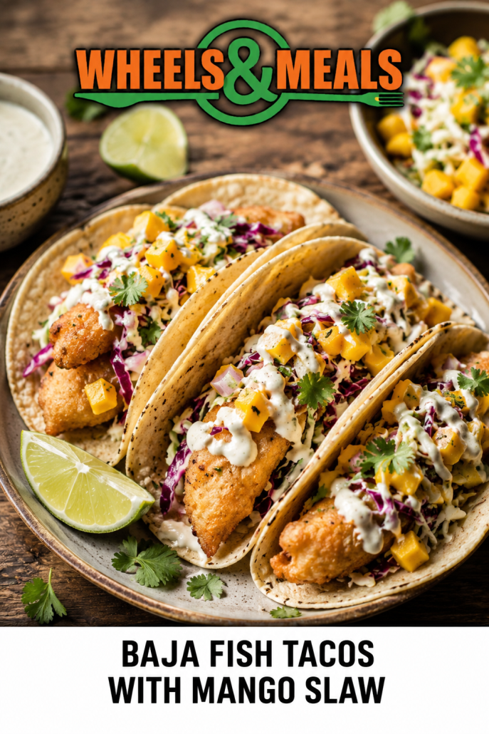 Baja Fish Tacos with Mango Salsa