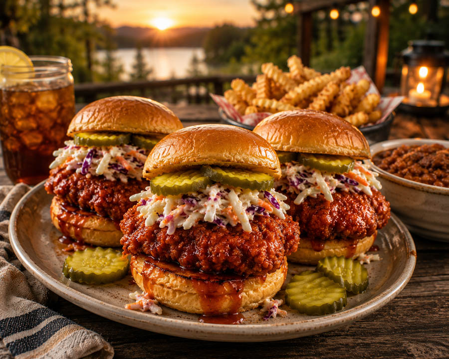 Nashville Hot Chicken Sliders Hero